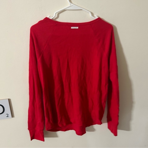 Victoria's Secret red thermal long sleeve shirt women’s size large - Picture 3 of 3